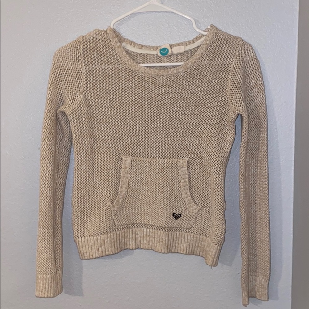 Roxy light weight CableNet sweater